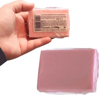 Produktbild von Haslinger Haarseife (benötigt keine Essigspülung) & mehr mit Rosenwasser, für jedes Haar, auch als Körperseife geeignet 100 g Art.Nr. 207