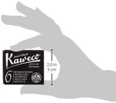 Produktbild von Kaweco Schwarze Tintenpatronen – Set mit 2 Stück