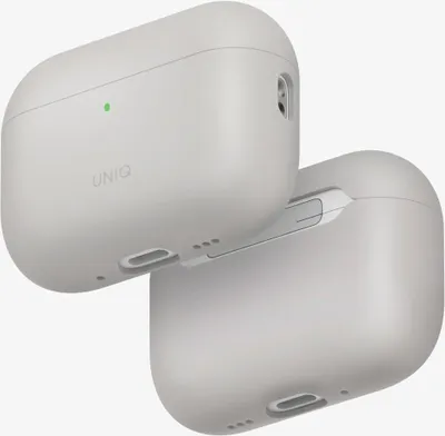 Image de Étui UNIQ Lino pour AirPods Pro 3e génération      Silicone beige