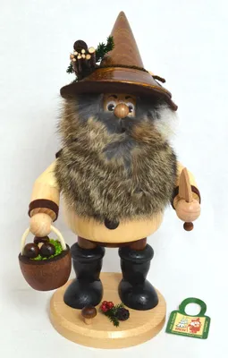 Produktbild von Rauchfigur Waldwichtel Pilzsammler natur 25 cm