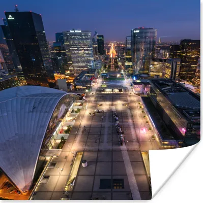Produktbild von MuchoWow® Poster Bezirk La Défense 75x75 cm - Wand Dekoration
