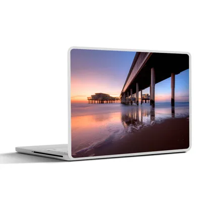 Produktbild von MuchoWow® Laptop Aufkleber Sticker Cover Meer - Brücke - Niederlande 30x22 cm - Laptop-Sticker