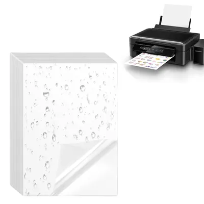 Image de Elzusha - Papier autocollant A4 pour imprimantes à jet d'encre et laser