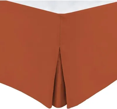 Produktbild von Spannbettrock, 180 x 200 cm + 30 cm Rocklänge, HOME LINGE PASSION, Terracotta, 100% Baumwolle