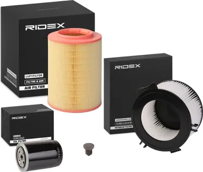 Produktbild von RIDEX Filterset Inspektionspaket Filtersatz für VW Transporter IV Bus (70B, 70C, 7DB, 7DK, 70J, 70K, 7DC, 7DJ) Transporter IV Kastenwagen