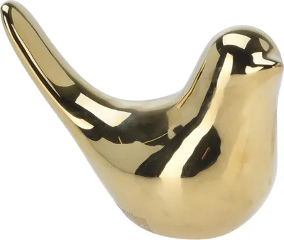 Produktbild von Dekoration Vogel 10cm, gold, Ansicht rechts
