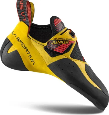 Immagine prodotto di Solution Comp JR - Scarpa da arrampicata per giovani atleti - La Sportiva, taglia: 3 UK / 36, colore: Y00K00-Giallo/Nero
