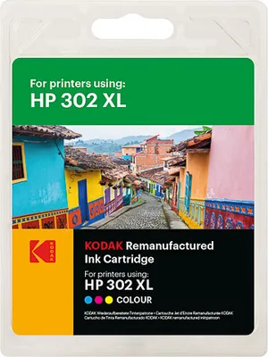 Produktbild von Kodak 185H030231 kompatibel für HP 2133 F6U67AE 302XL Colour