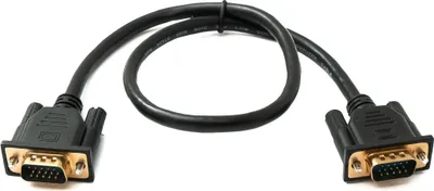 Produktbild von SYSTEM-S D Sub15 Kabel 50 cm HD VGA 15 Pin Stecker zu Stecker DB15