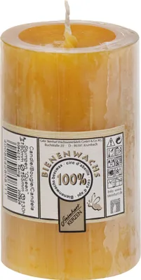 Produktbild von 100% Bienenwachs Stumpenkerze "Queen" 90 x Ø 55 mm