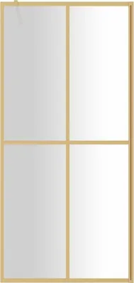 Produktbild von Cloris Designermöbel Duschwand für Begehbare Dusche ESG Klarglas Golden 100x195cm - 2026Neu365080 - Duschabtrennungen