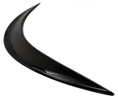 Image de Spoil arrière pour Mercedes Classe C Coupé C205, modèle de 2014 à 2019, finition noir brillant.