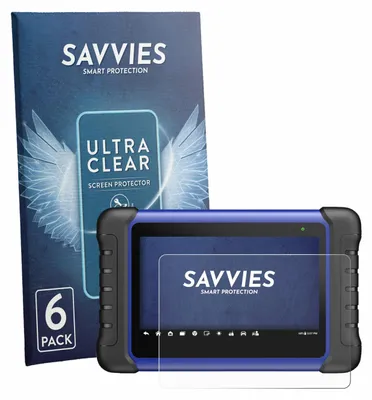 Produktbild von 6x Für Autel MaxiIM IM508S Schutzfolie Savvies Displayschutz Display Schutz Folie Klar Transparent