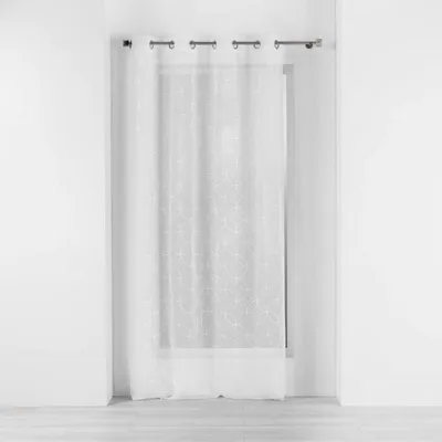 Obrázek produktu pro Záclona do obývacího pokoje s oky OLYMPIA, 140 x 240 cm, bílá