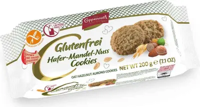 Produktbild von Coppenrath Hafer-Mandel-Nuss Cookies glutenfrei 200g