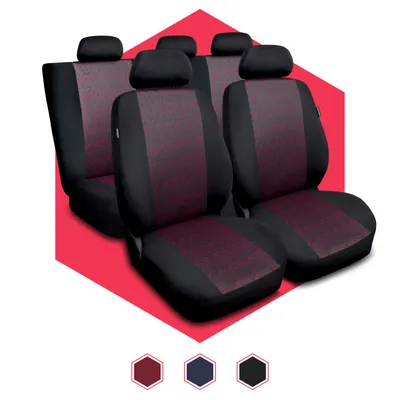 Produktbild von Autositzbezüge Universal Schonbezüge Sitzauflage PKW Schonbezug Polyester Rot