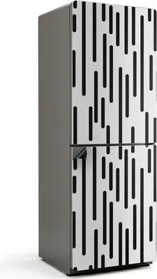 Produktbild von Vertikale Linien in Bewegung – Magnetische Kühlschrank Abdeckung – Dekorfolie magnetisch Küche – Kühlschrank Magnet Deko – selbstklebende Magnettafel – Magnetfolie für Kühlschranktür – 70x190 cm