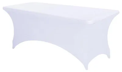 Productafbeelding van Elastische Elasthan tafelkleed voor massagetafel, 183x76x76 cm, wit