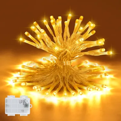 LED-Lichterkette 3 m, 30 warmweiße LEDs, mit Timer, batteriebetrieben