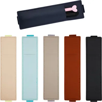 Produktbild von Penhalter für Notizbücher - Elastische Halter aus Kunstleder für Bleistifte - Taschenhalter für Magazine, Tagebücher, Notizbücher, Notizblöcke, Ringordner, Bücher (6 Farben)