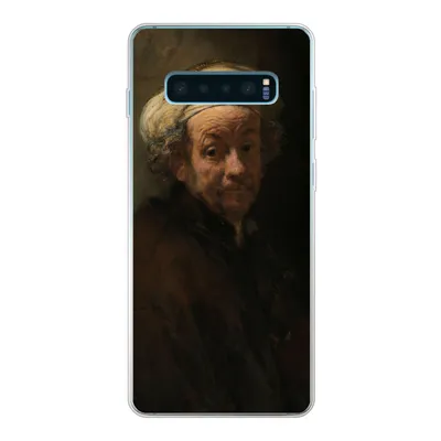 Produktbild von MuchoWow® Handyhülle Schutzhülle Hülle für Samsung Galaxy S10 Plus Selbstbildnis als Apostel Paulus - Gemälde von Rembrandt van Rijn Silikon Softcase Handy Hülle - Schutzhülle