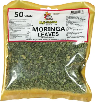 Produktbild von Bigi Mama Moringa Blätter zerkleinert 50g