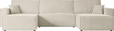 Produktbild von ALTDECOR Ecksofa mit Schlaffunktion und Bettkasten Corner Sofa Eckcouch Couch U-Form universal, links/rechts Schlafcouch Ausziehbar Wohnlandschaft Schlafsofa CELTIC-XLU - 377x143x83cm Beige
