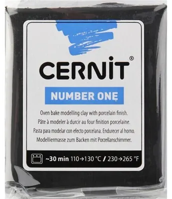 Zdjęcie produktu dla Masa plastyczna Cernit 56 g - 100 - czarna