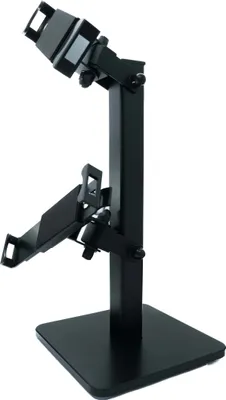 Produktbild von SYSTEM-S Tischständer Dual 360° drehbar 180° neigbar Halterung abschließbar für Tablets von 9.0" bis 13.0"