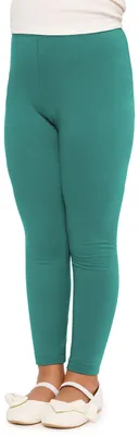 Produktbild von Merry Style Mädchen Lange Leggings aus Baumwolle MS10-225 (Dunkeltürkis, 128 cm)