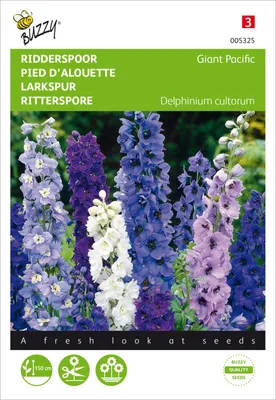 Produktbild von Rittersporn Giant Pacific Mischung | Ritterspornsamen von Buzzy Seeds