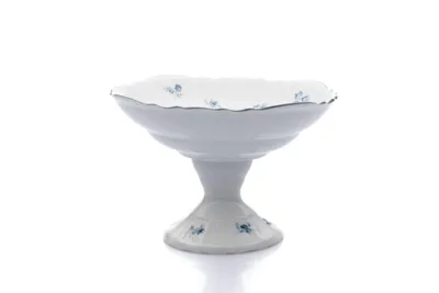 Image de Thun 1794 Coupe à fruits, 23 cm, porcelaine tchèque, Bernadotte, roses bleues, Thun