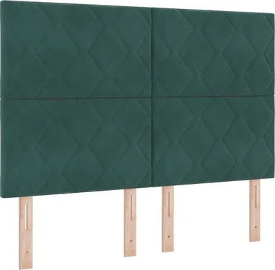 Produktbild von vidaXL Kopfteil Dunkelgrün 144 cm Samt