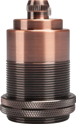 Produktbild von Lampenfassung E27 vintage Edison Lampensockel Rotbronze EC1615