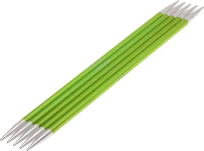 Produktbild von Lana Grossa Knit Pro ZING Strumpfstricknadeln Nadelspiel Aluminium Rainbow 15cm/20 cm Länge Durchmesser 20 cm 5.5 mm
