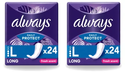 Produktbild von 2 x Always Inlegkruisjes Long Fresh Scent - Vorteilspackung - 2 Stücke