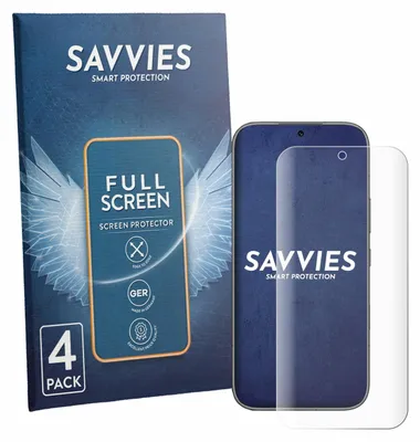 Produktbild von 4x Savvies Fullscreen Schutzfolie für Honor 600 Displayschutz Folie Fullcover Klar Transparent