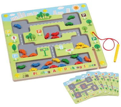 Produktbild von Eduplay Holz Lernspiel Find a parking space - Motorikspielzeug Kinder
