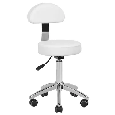 Produktbild von Kosmetikhocker AM-304 - weiß