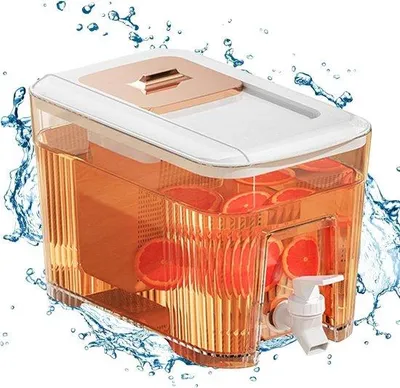 Produktbild von Famanu Getränkespender mit Zapfhahn für kalte Getränke - 6 Liter - BQ, Picknick, Poolparty