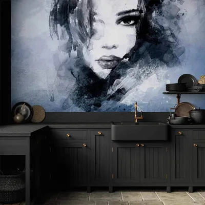 Produktbild von Vlies Fototapete - Blue Enigma 150x105 cm Menschen h-B-0020-a-c