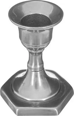 Produktbild von Versilberte Metall-Kerzenhalter 8x6cm sortierte Modelle