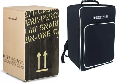 Immagine prodotto di Schlagwerk CP404 2inOne Cajon nero con borsa