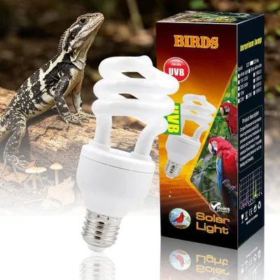 Produktbild von Riisoyu Reptile UVB Lampe, 26W 10.0 UVB Wüstenterrarien Lampe für Reptilien