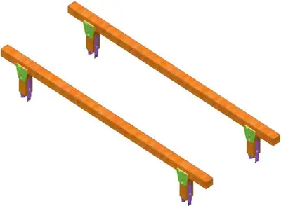 Produktbild von Schwebebalken Balanceweg Spielbalken Abenteuerbrücke Gleichgewichtsbalken