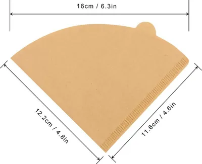 Produktbild von 100 Stück V60 Kegel-Kaffeefilter, Papierkaffeefilter Nr. 2, Kegel-Papier, Naturkaffeefilter
