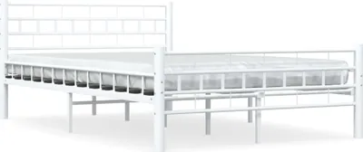 Produktbild von Bettgestell Weiß Metall 140×200 cm