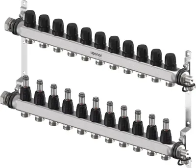 Produktbild von UPONOR Vario S, Verteiler FM, 11xG3/4 Euro, G1, 1 Stk.