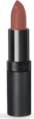 A single lipstick on a white background.