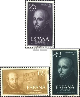 Produktbild von Briefmarken Spanien 1955 Mi 1062-1064 (kompl.Ausg.) mit Falz Loyola